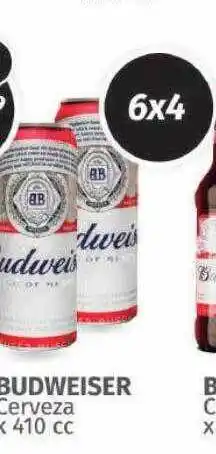 Arcoiris Supermercados Budweiser cerveza x 410 cc oferta