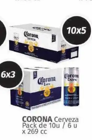 Corona cerveza pack de 10 - 6 x 269 cc