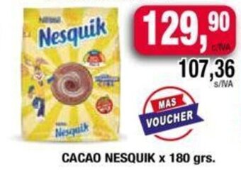 Maxiconsumo Cacao Nesquik x 180grs oferta