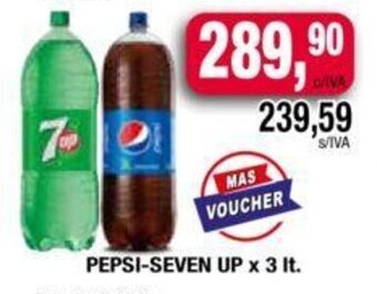 Maxiconsumo Pepsi-Seven Up x 3lt oferta