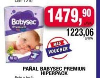 Maxiconsumo Pañal Babysec Premium Hiperpack oferta