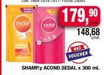 Maxiconsumo Shamp. Y Acond. Sedal x 300ml oferta