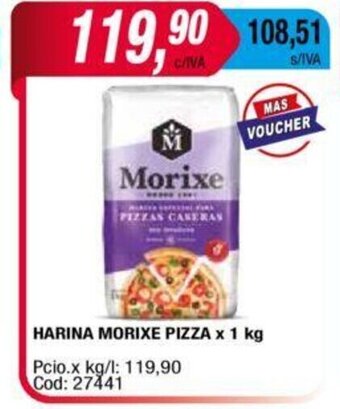 Maxiconsumo Harina Morixe Pizza x 1kg oferta