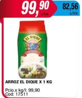 Maxiconsumo Arroz El Dique x 1kg oferta