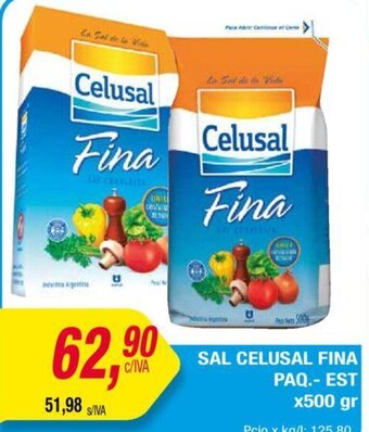 Maxiconsumo Sal Celusal Fina Paq. Est x 500gr oferta