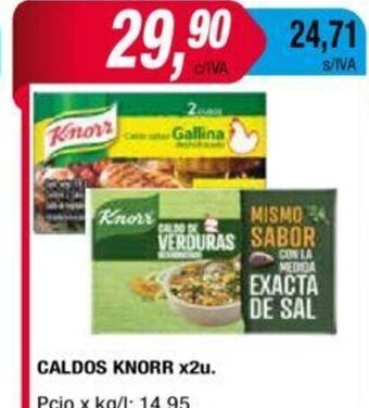 Maxiconsumo Caldos Knorr x 2u oferta