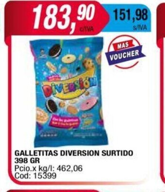 Maxiconsumo Galletitas Diversion Surtido 398gr oferta