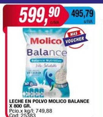 Maxiconsumo Leche En Polvo Molico Balance x 800gr oferta