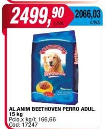 Maxiconsumo Al. Anim Beethoven Perro Adul. 15kg oferta
