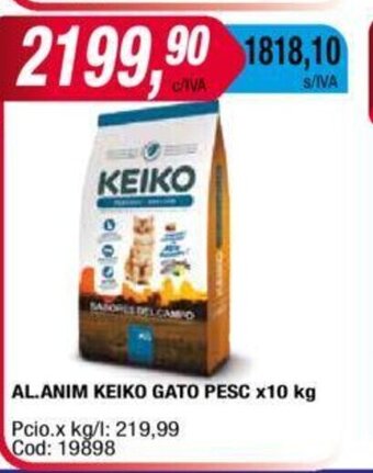 Maxiconsumo Al. Anim Keiko Gato Pesc. x 10kg oferta