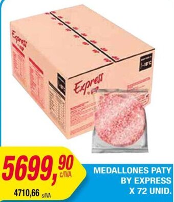 Maxiconsumo Medallones Paty By Express x 72 unid. oferta