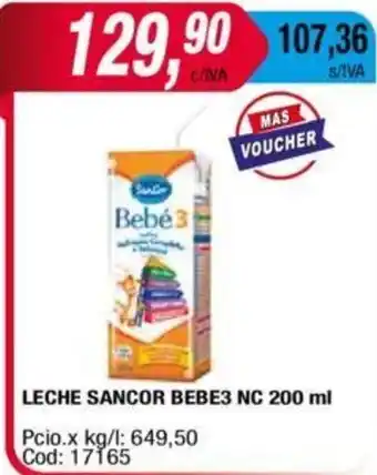 Maxiconsumo Leche Sancor Bebe3 NC 200ml oferta