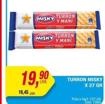 Maxiconsumo Turron Misky x 27gr oferta