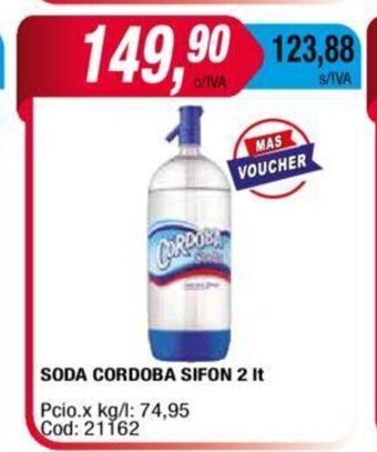 Maxiconsumo Soda Cordoba Sifon 2 lt oferta