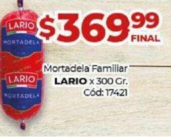 Diarco Mortadela Familiar Lario oferta