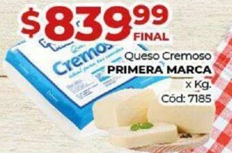 Diarco Queso Cremoso Primera Marca oferta