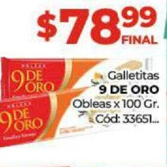 Diarco Galletitas 9 De Oro oferta