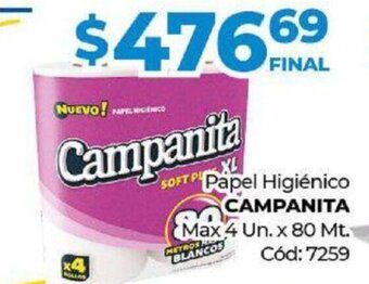 Diarco Papel Higiénico Campanita oferta