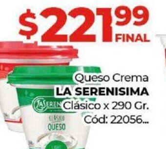 Diarco Queso Crema La Serenisima oferta