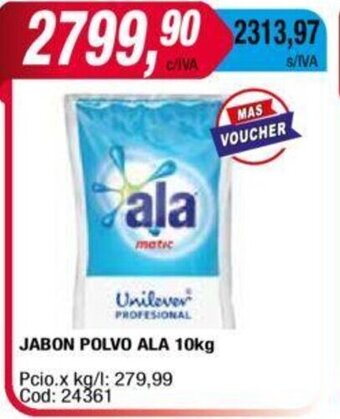 Maxiconsumo Jabon Polvo ALA 10kg oferta