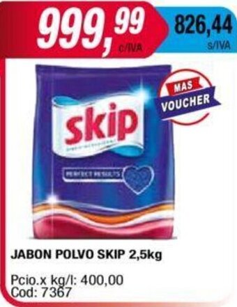 Maxiconsumo Jabon Polvo Skip 2.5kg oferta