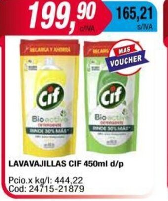 Maxiconsumo Lavavajillas CIF 450ml d/p oferta