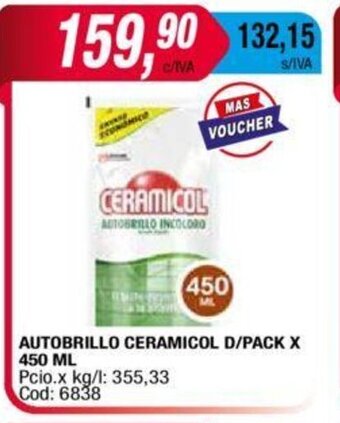 Maxiconsumo Autobrillo Ceramicol D/Pack X 450 ML oferta