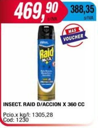 Maxiconsumo Insect. Raid D/Accion X 360 CC oferta