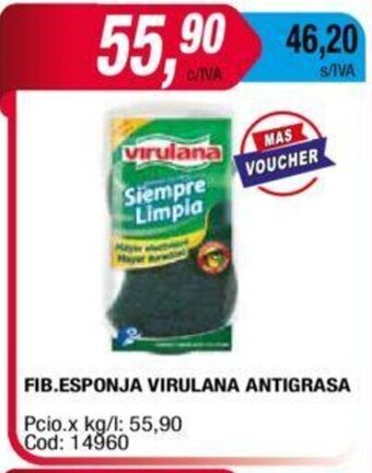 Maxiconsumo Fib. Esponja Virulana Antigrasa oferta