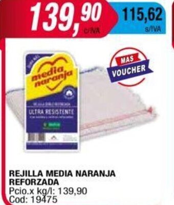 Maxiconsumo Rejilla Media Naranja Reforzada oferta