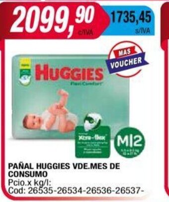 Maxiconsumo Pañal Huggies VDE.Mes de Consumo oferta