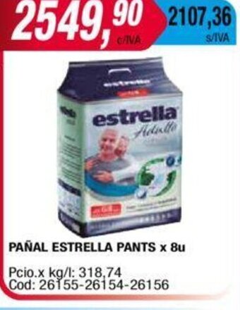 Maxiconsumo Pañal Estrella Pants X 8u oferta