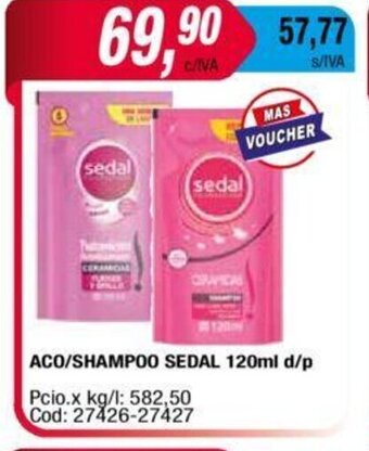 Maxiconsumo Aco/Shampoo Sedal 120ml d/p oferta