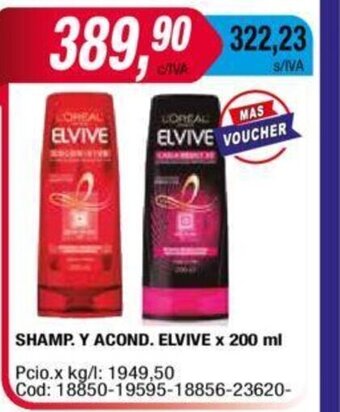 Maxiconsumo Shamp. Y Acond. Elvive X 200 ML oferta