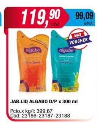Maxiconsumo Jab. Liq Algabo D/P X 300 ML oferta