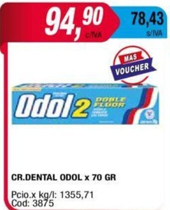 Maxiconsumo Cr. Dental Odol X 70 GR oferta