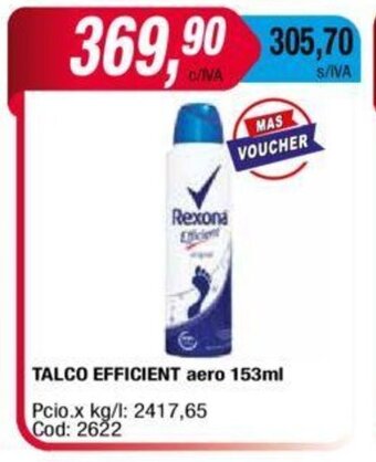 Maxiconsumo Talco Efficient Aero 153 ml oferta