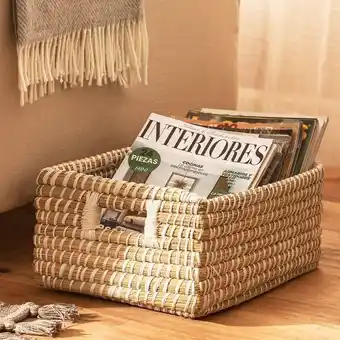 Arredo Contenedor mediano rectangular con manijas oferta