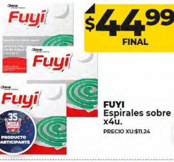 Supermayorista Vital Fuyi Espirales Sobre x4u oferta