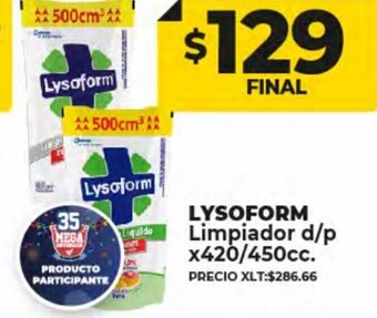 Supermayorista Vital Lysoform Limpiador d/p x420/450cc oferta