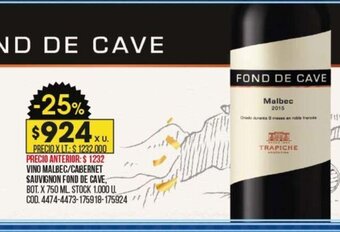 Coto Vino Malbec/Cabernet Sauvignon Fond De Cave oferta