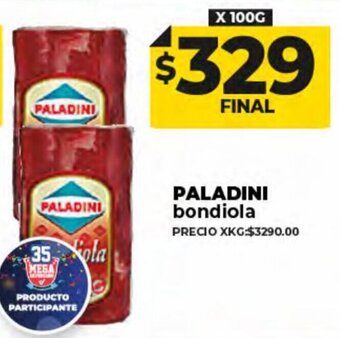 Supermayorista Vital Paladini Bondiola oferta