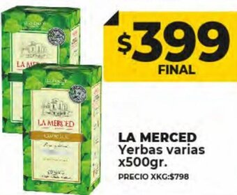 Supermayorista Vital La Merced Yerbas Varias x 500gr oferta