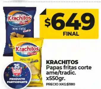 Supermayorista Vital Krachitos Papas Fritas Corte Ame/Tradic. x 550gr oferta