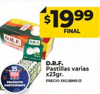Supermayorista Vital D.R.F. Pastillas Varias x 23gr oferta
