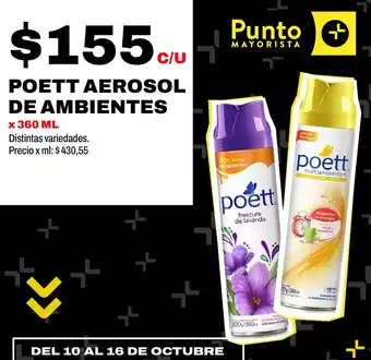 Punto Mayorista Poett Aerosol De Ambientes oferta