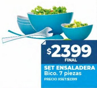 Supermayorista Vital Set Ensaladera Bico. 7 Piezas oferta