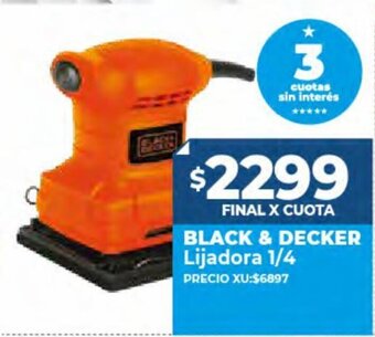 Supermayorista Vital Black & Decker Lijadora 1/4 oferta