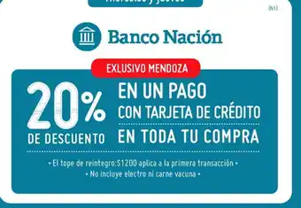 Changomas Banco Nacion oferta