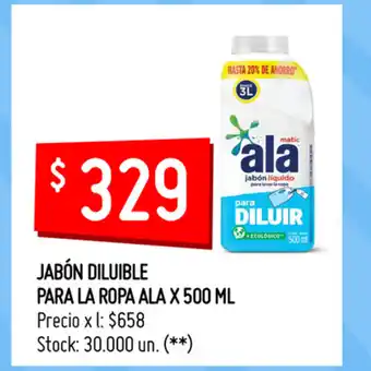 Changomas Jabón Diluible Para La Ropa Ala x 500ml oferta